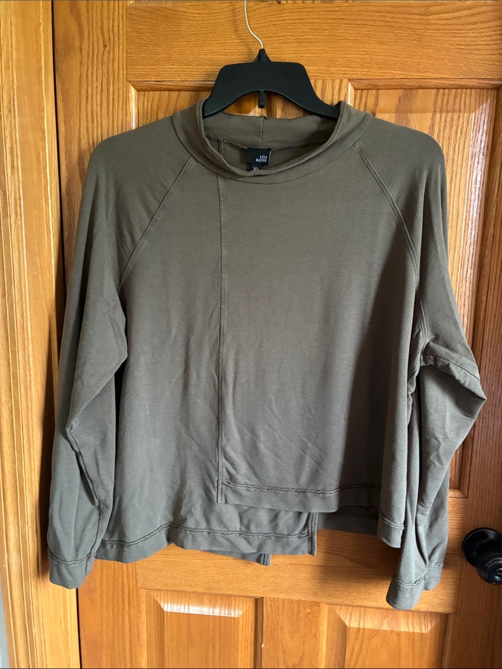 Women's Green Boxy Sweatshirt